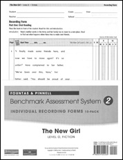 Recording Forms 10pack The New Girl (System 2)
