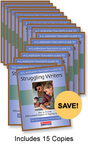 A Classroom Teacher's Guide to Struggling Writers Book Study Bundle