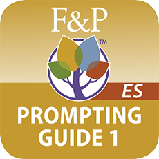 Link to Fountas & Pinnell Spanish Prompting Guide, Part 1 for Oral Reading and EarlyWriting App