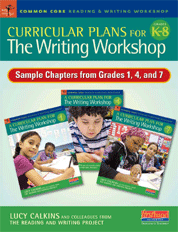 Curricular Plans for the WRITING Workshop