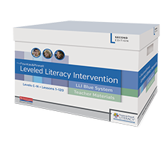 Learn more aboutFountas & Pinnell Leveled Literacy Intervention (LLI) Blue System, Second Edition
