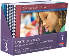Learn more aboutUnits of Study in Opinion, Information, and Narrative Writing without Trade Pack (2016), Grade 3