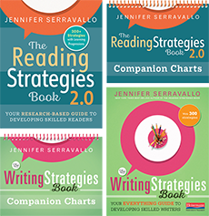 The Writing Strategies Book (Spiral) and Reading Strategies 2.0 (Spiral) Book and Comp Charts Bundle